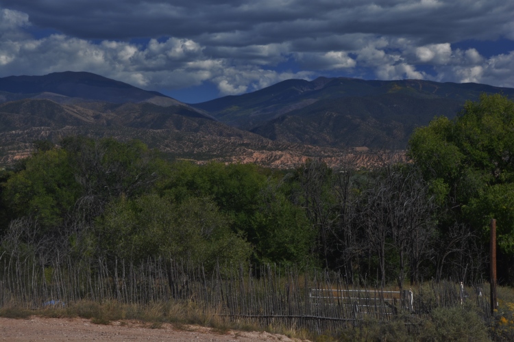 Sangre de Cristo Mountains as seen from the High Road
